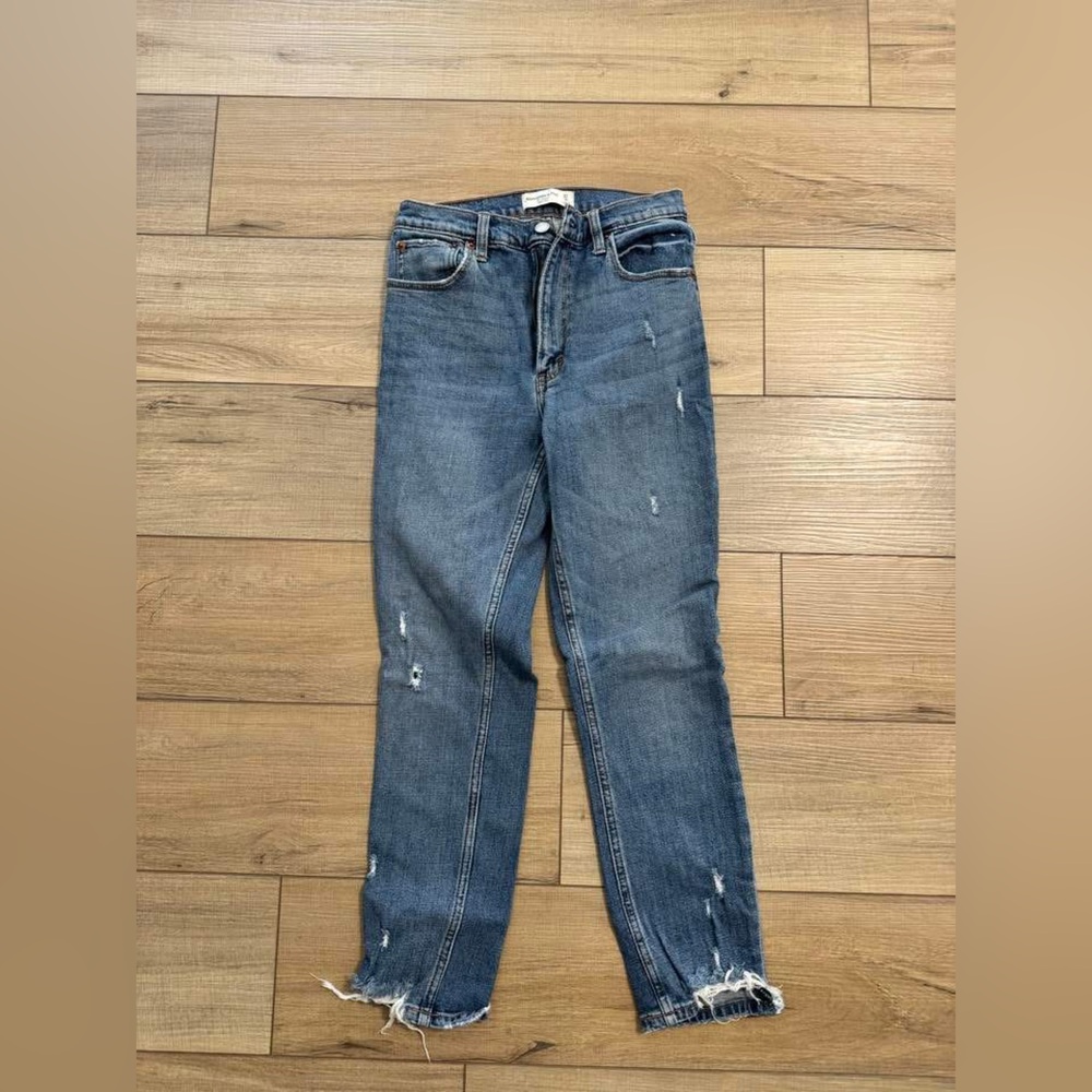 Abercrombie & Fitch Blue Straight Leg Jeans